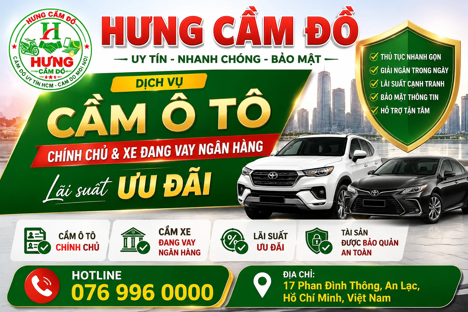 Cầm xe &ocirc; t&ocirc; hạng sang