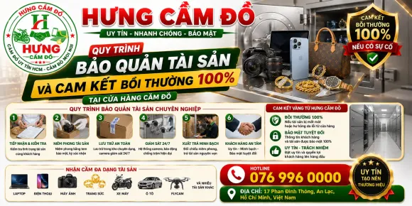 Bảng lãi suất và phí dịch vụ cầm đồ công khai | Hưng Cầm Đồ